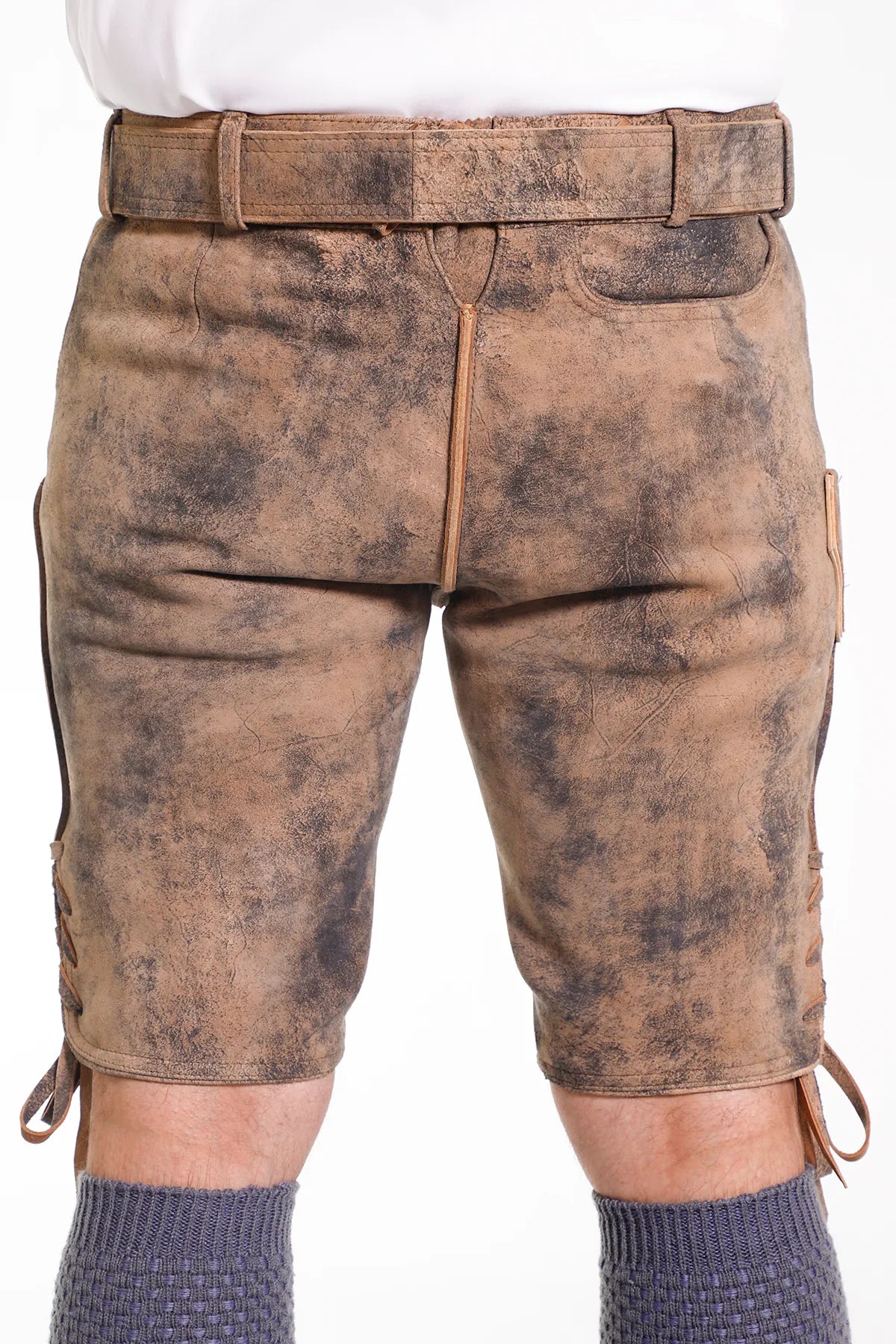 Premium Oktoberfest Lederhosen Men Rustic Brown