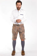 Premium Oktoberfest Lederhosen Men Rustic Brown