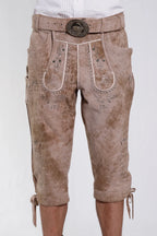 Lederhosen Men Knee Length Shorts