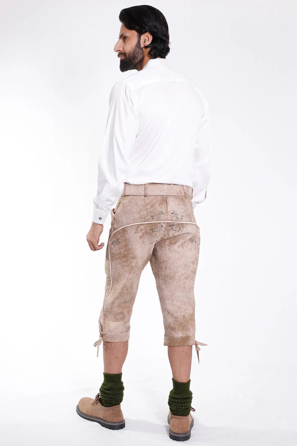 Classic Bavarian Bundhosen Vanilla Desert Hues