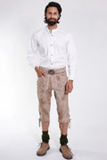 Authentic Knee Length Lederhosen Men for Oktoberfest