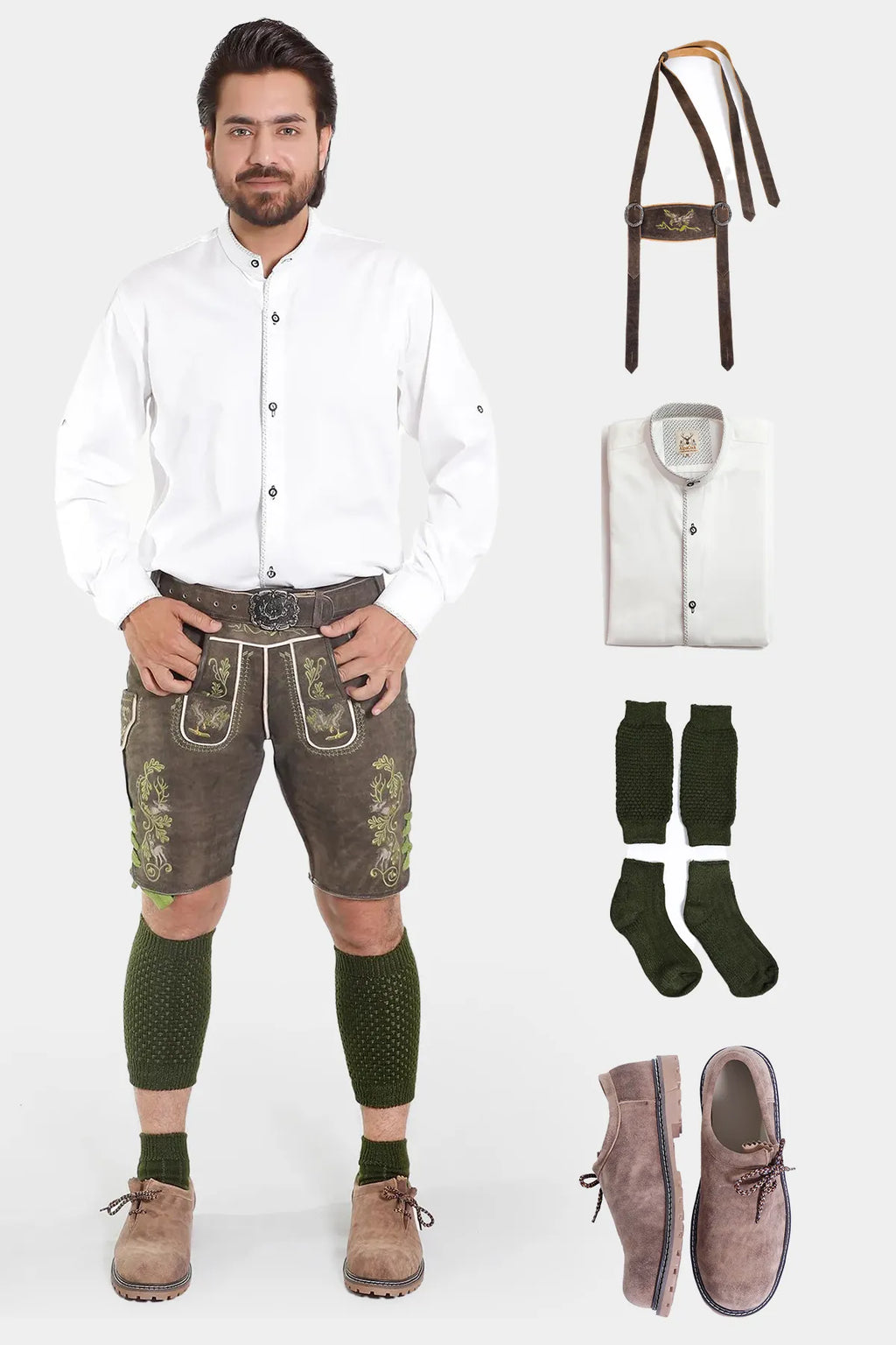 Bavarian Lederhosen Authentic German Elegance Set