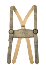 Dark Brown Lederhosen Suspenders