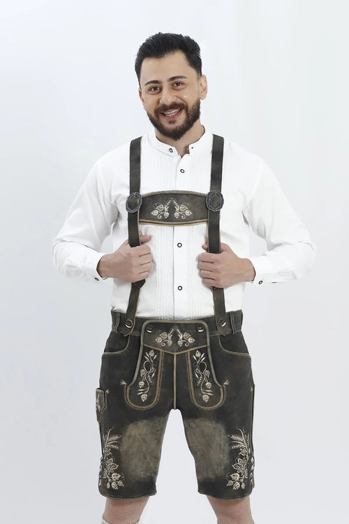 Rustic Black Men Adjustable Suspenders – Lederhosen Store