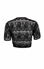 Ribbon-Tied Black Feminine Dirndl Blouse