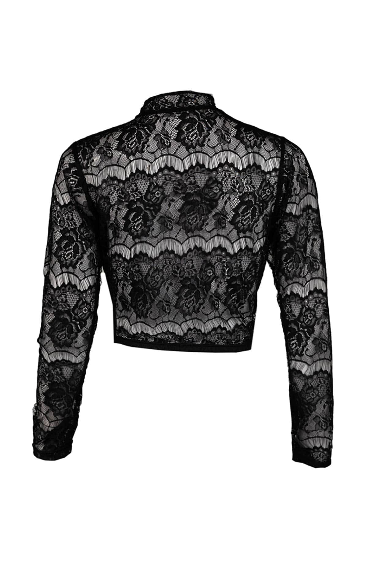 Chic Black Dirndl Blouse Magic
