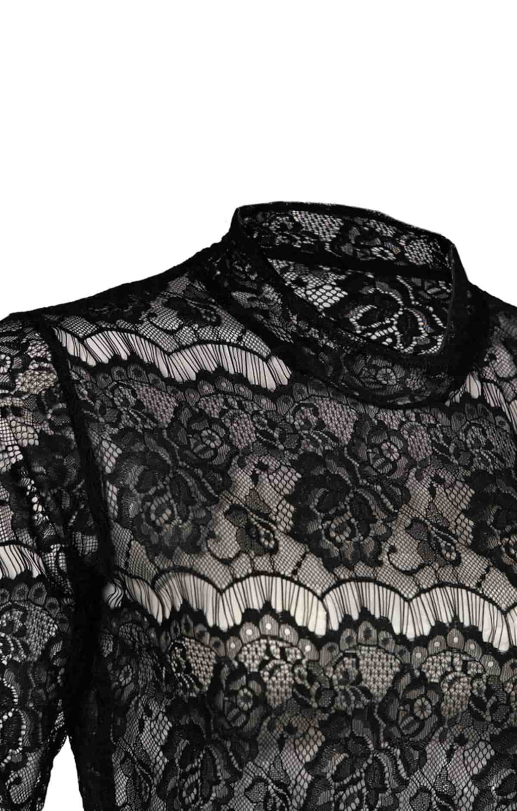 Chic Black Dirndl Blouse Magic