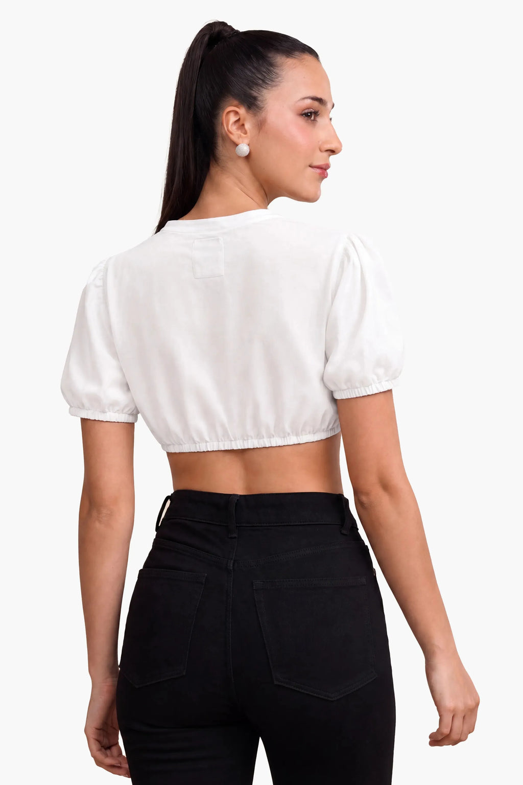 Dirndl Blouse Luxury White Pleated Trim Elegance