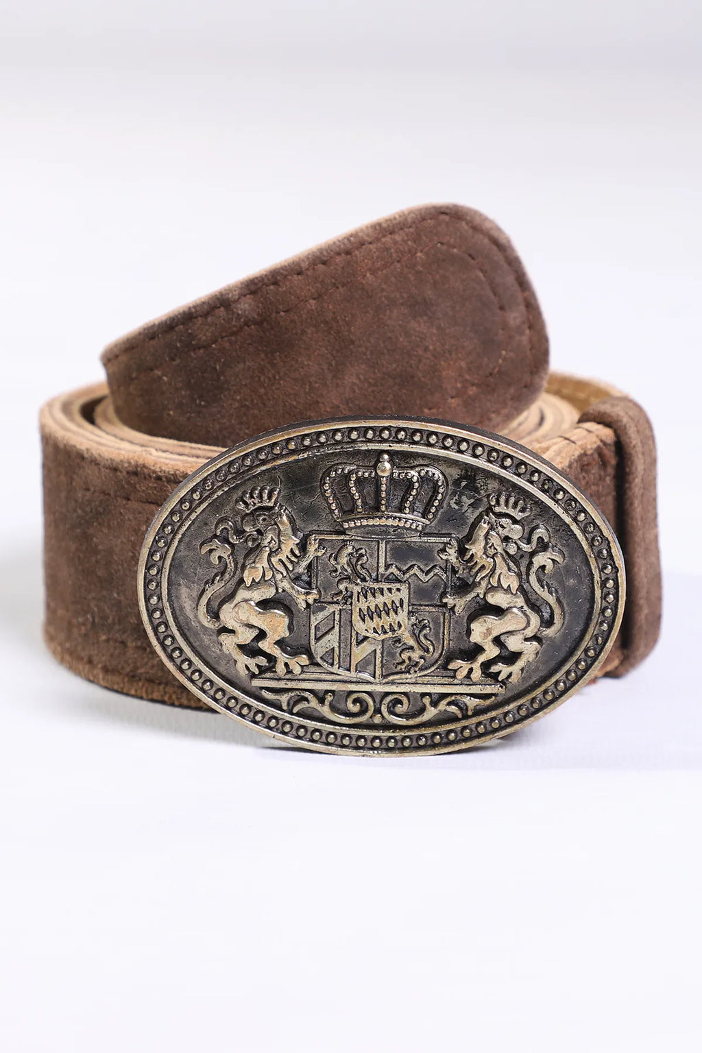 Oktoberfest Lederhosen Belt in Classic Brown