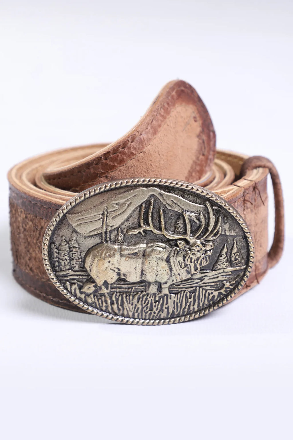 Rustic Brown Traditional Leather Belt