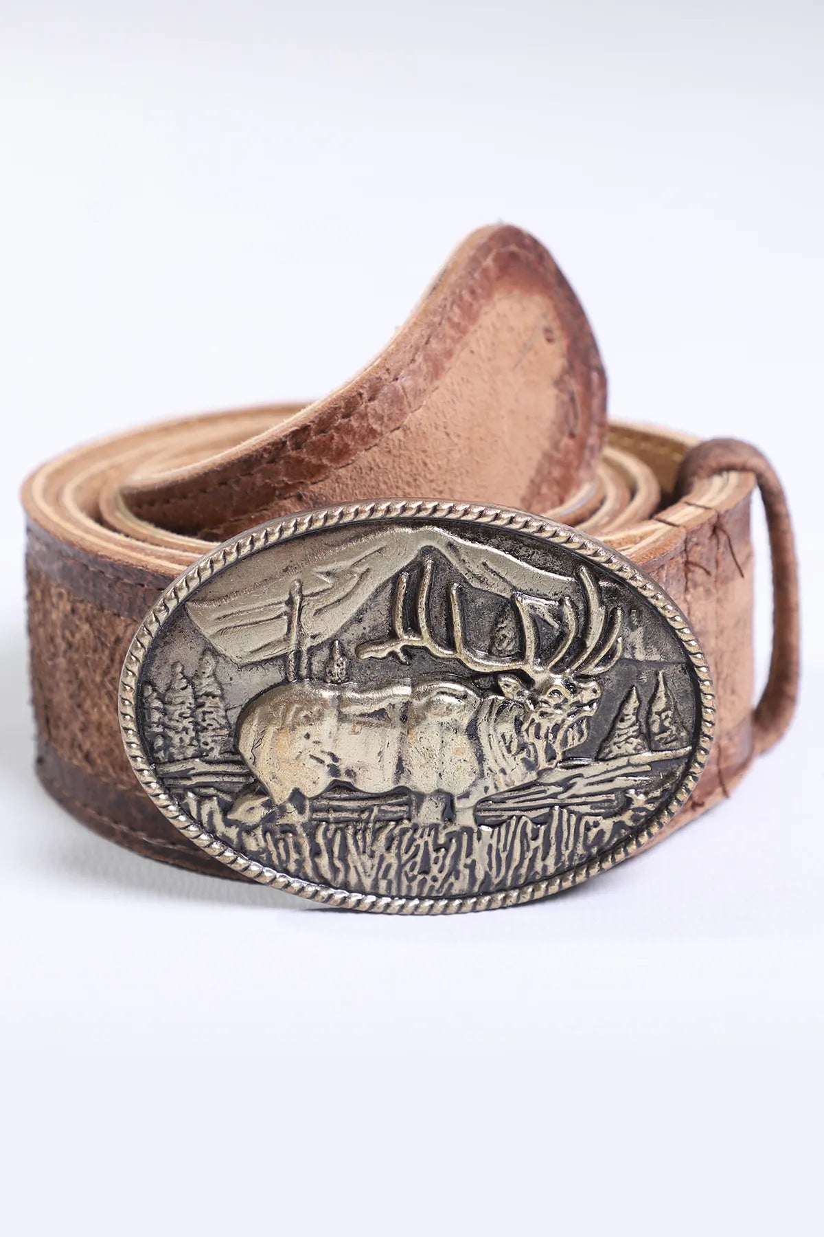 Rustic Brown Traditional Leather Belt