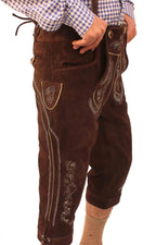 Bundhosen Knee Length Deep dark Brown