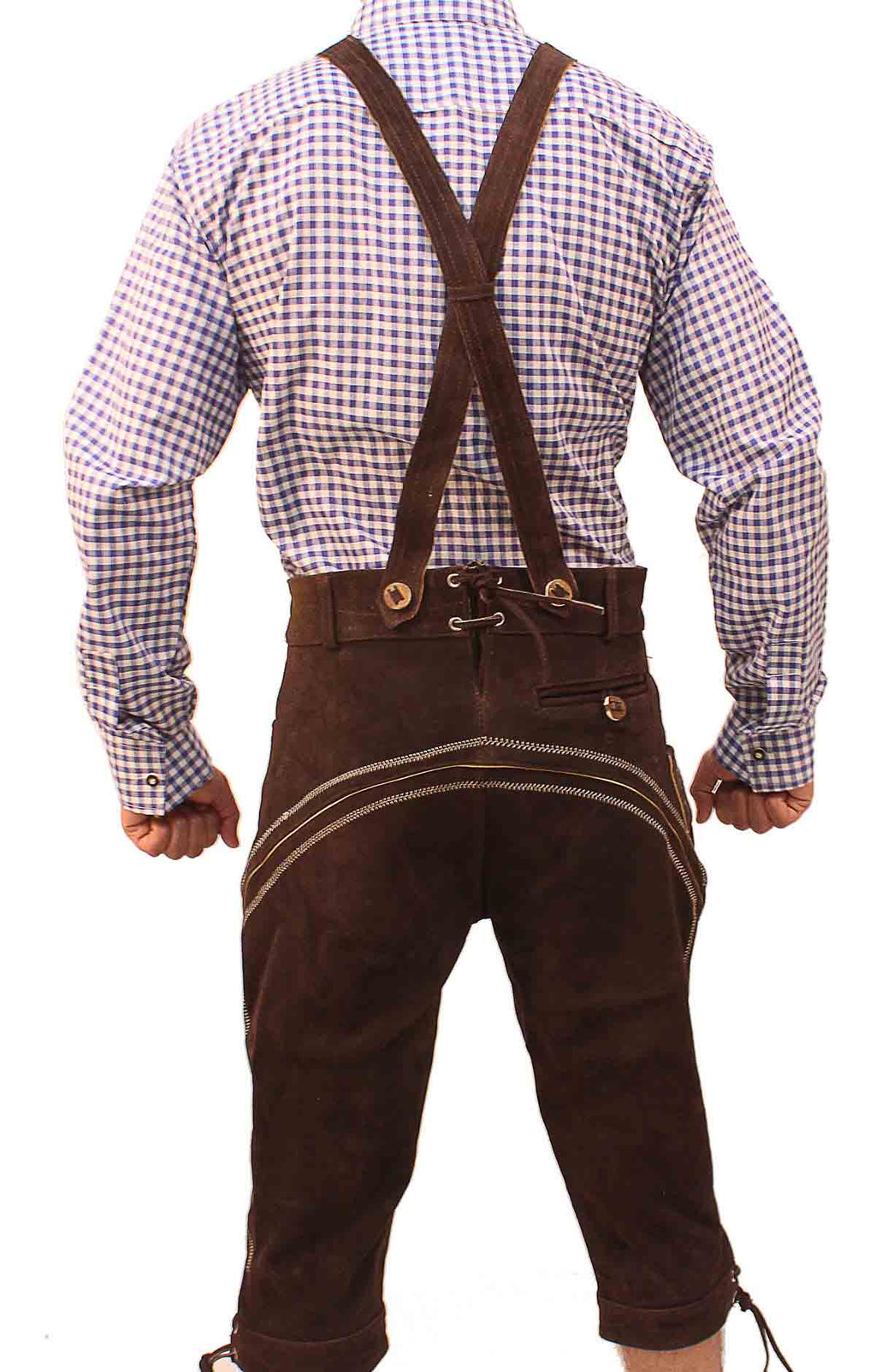 Bundhosen Knee Length Deep dark Brown