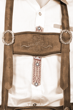 Knee Long Trachten Bundhosen Dark Brown