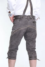 Knee Long Trachten Bundhosen Dark Gray