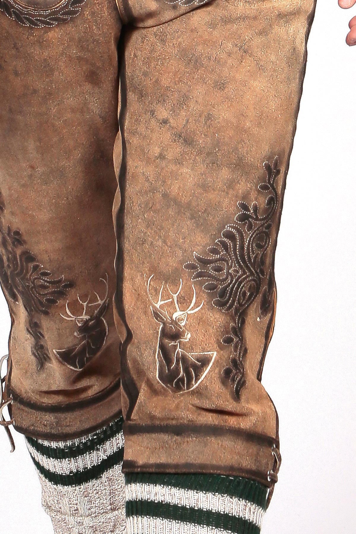 Bavarian Classic Long Bundhosen Brown