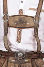 Bavarian Classic Long Bundhosen Brown
