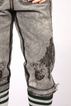 Bavarian Classic Long Bundhosen Gray
