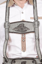 Bavarian Classic Long Bundhosen Gray