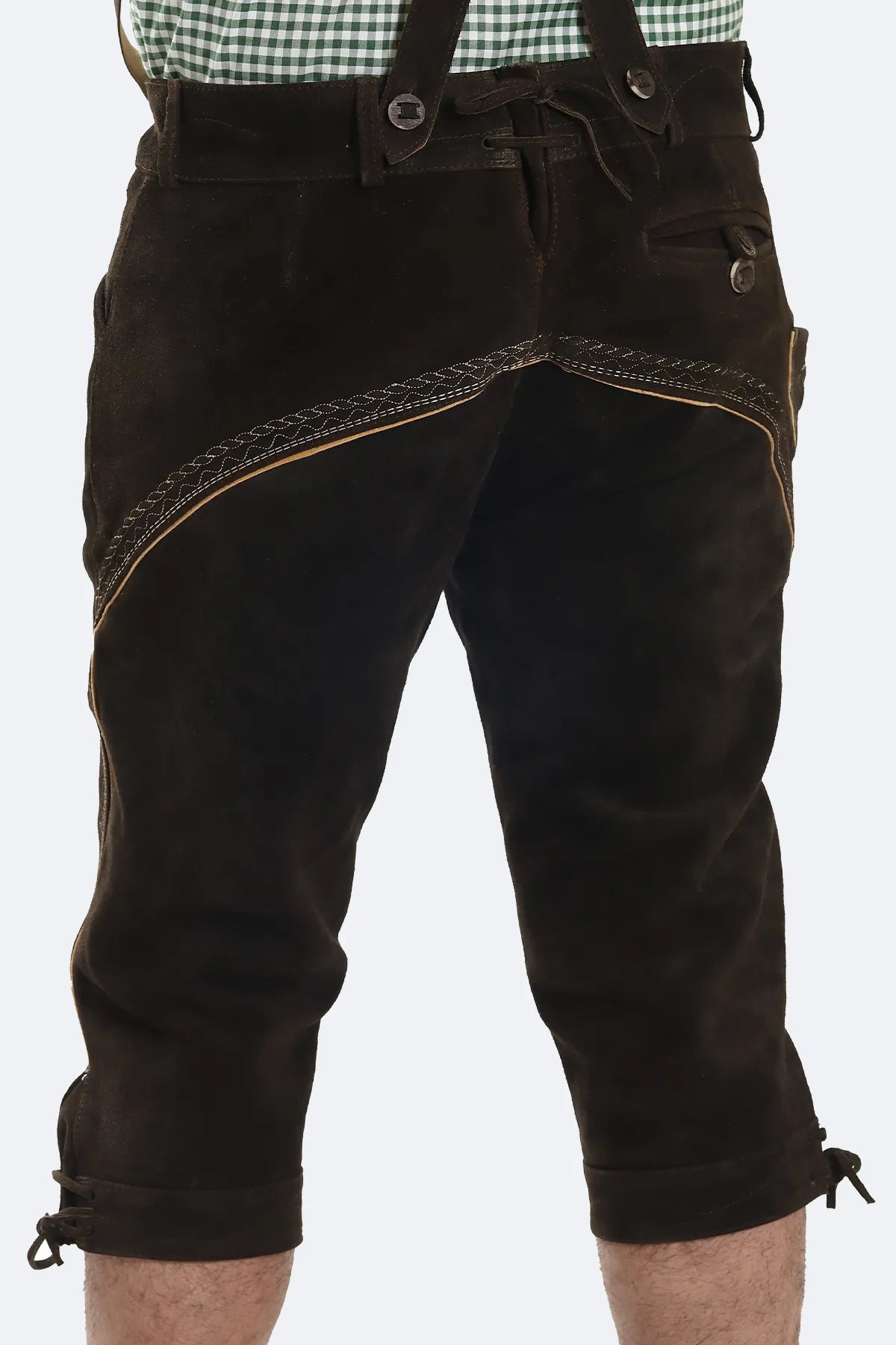 Deep Brown Bavarian Bundhosen