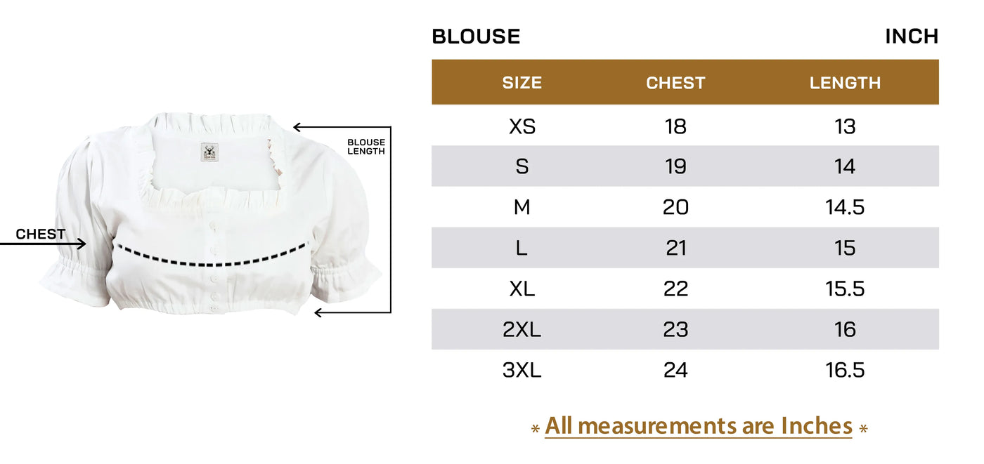 Blouse Size Guide