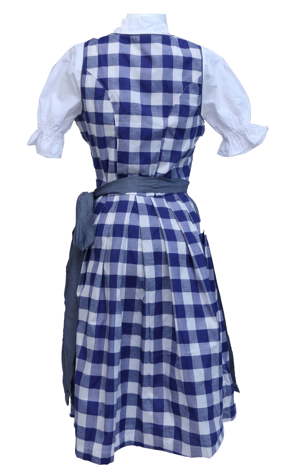Wensky Midi Denim Dirndl Blue Check