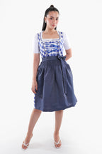 Wensky Midi Denim Dirndl Blue Check