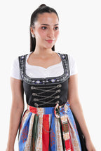 German Maxi Dirndl Long Anna Black