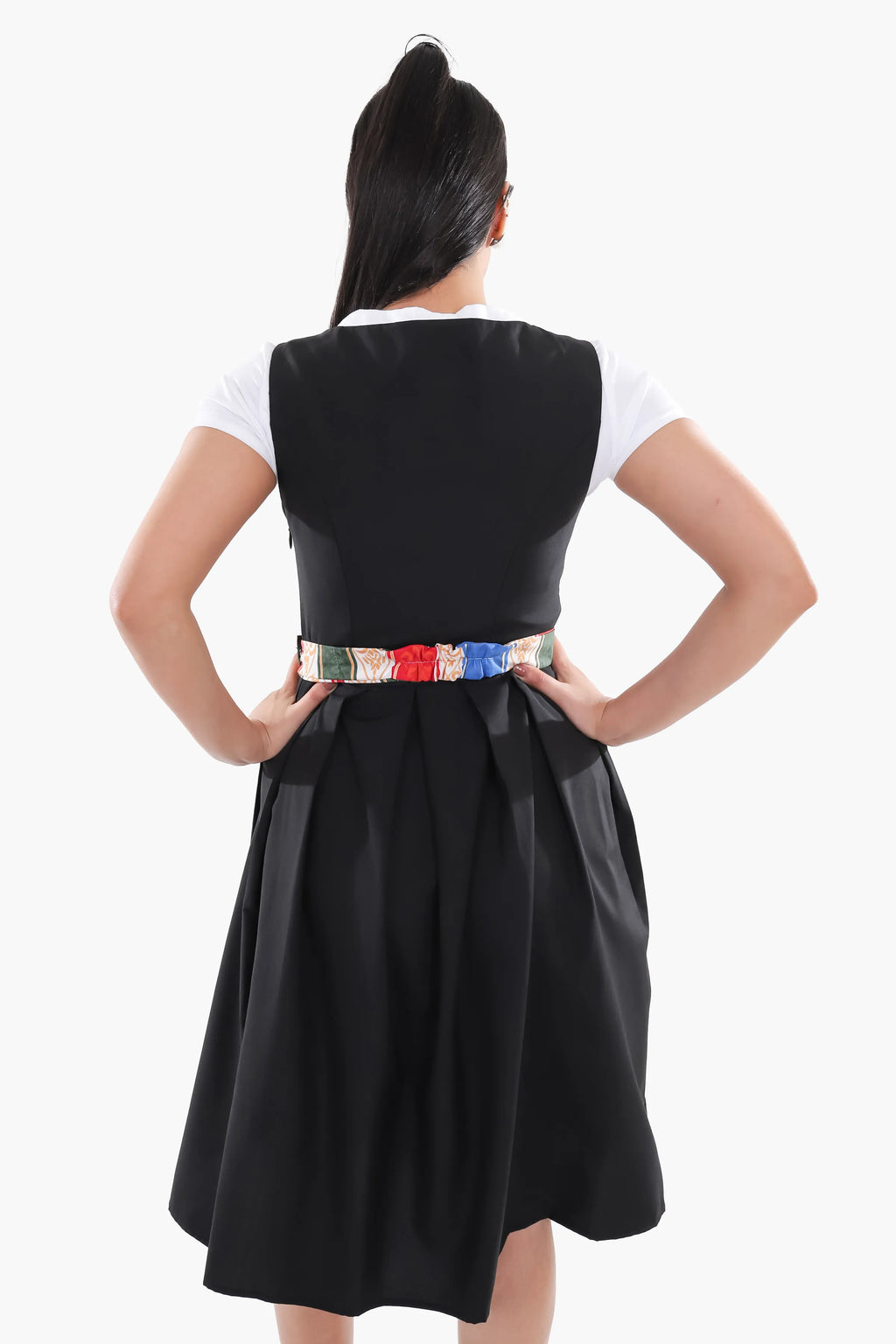 German Maxi Dirndl Long Anna Black
