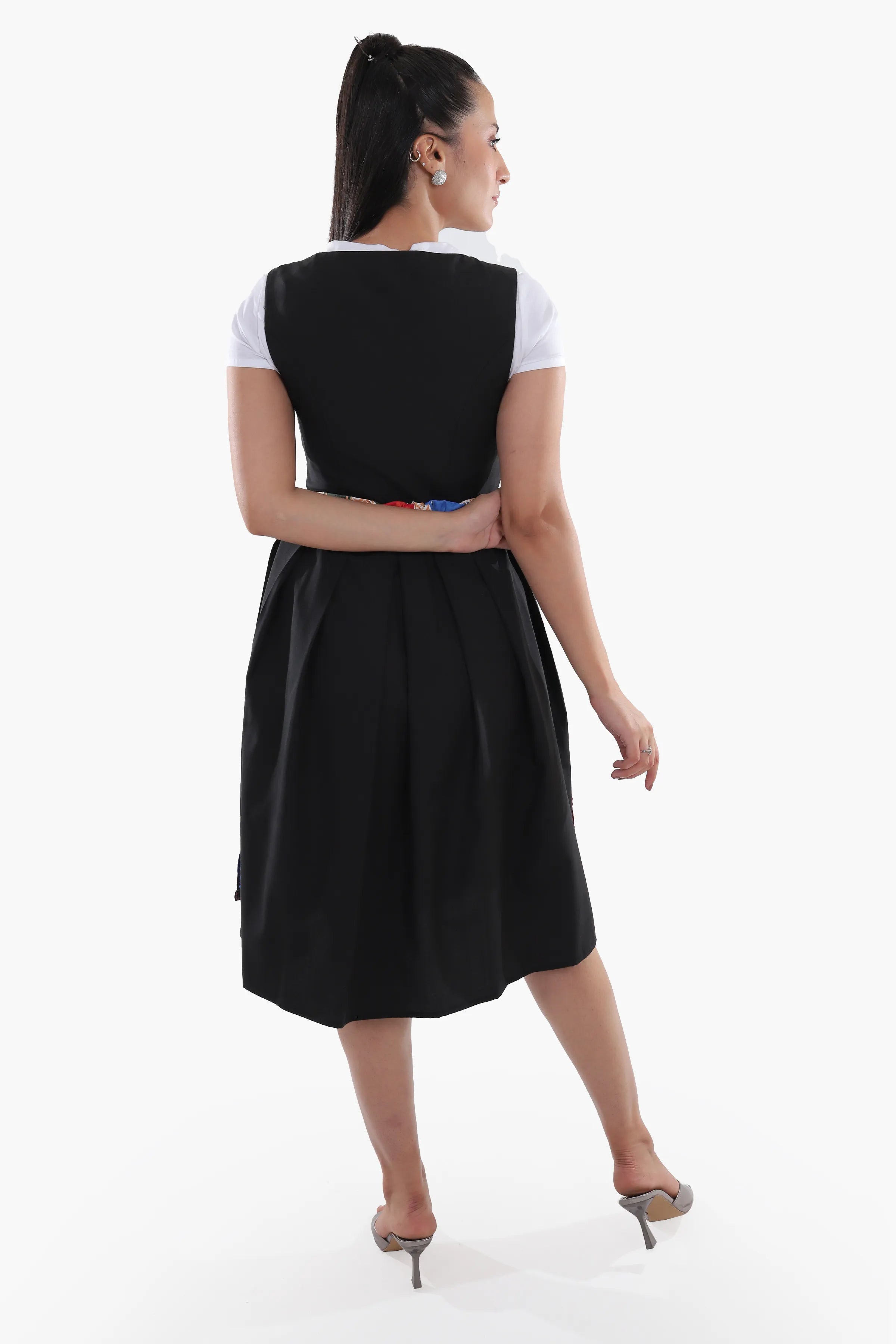 German Maxi Dirndl Long Anna Black