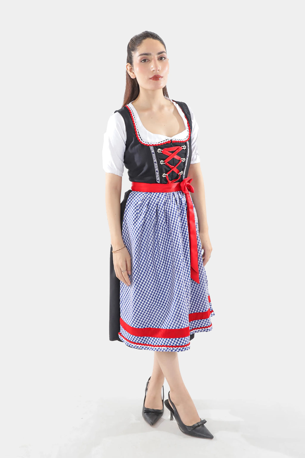 Denim Blue Midi German Dirndl