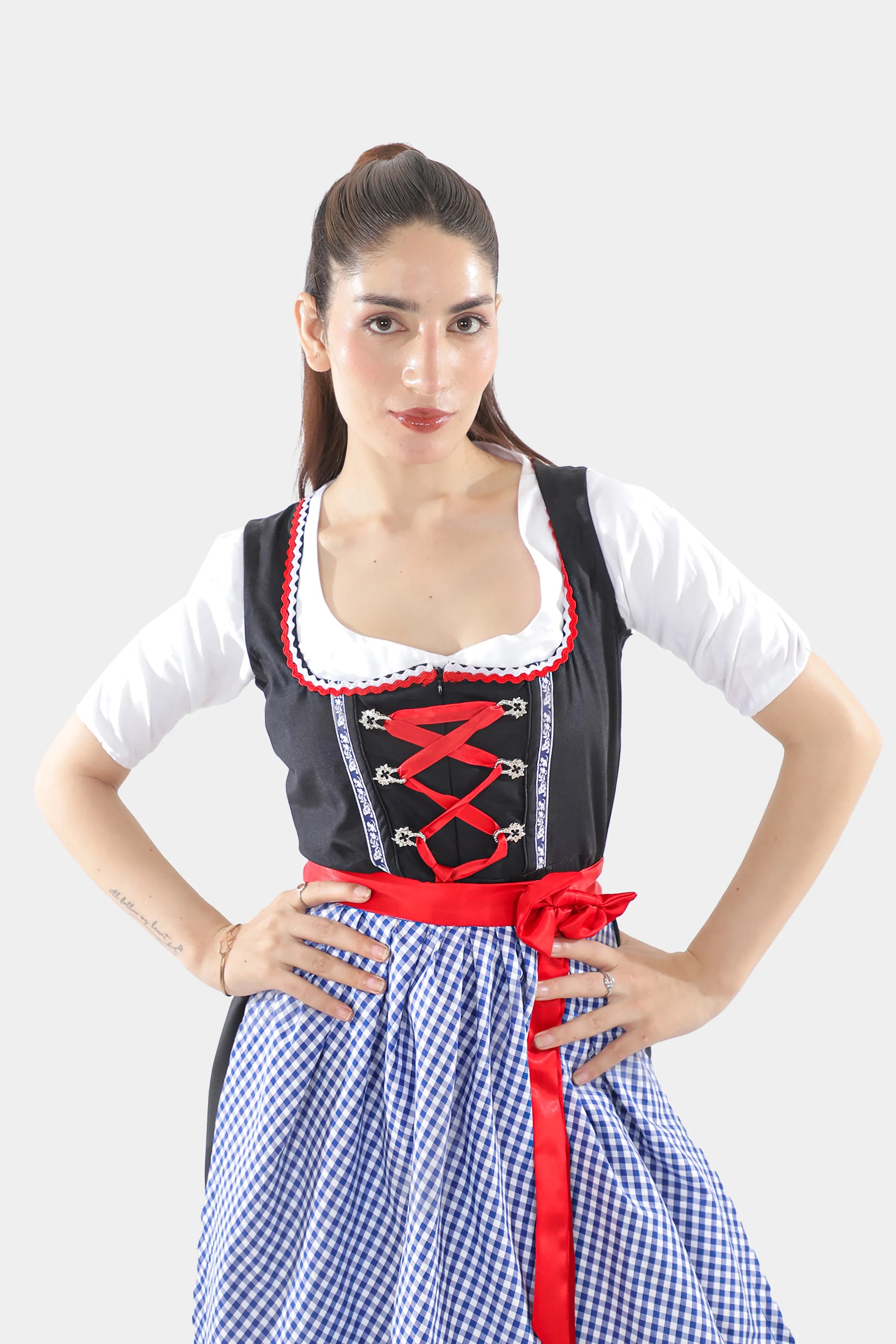 Denim Blue Midi German Dirndl