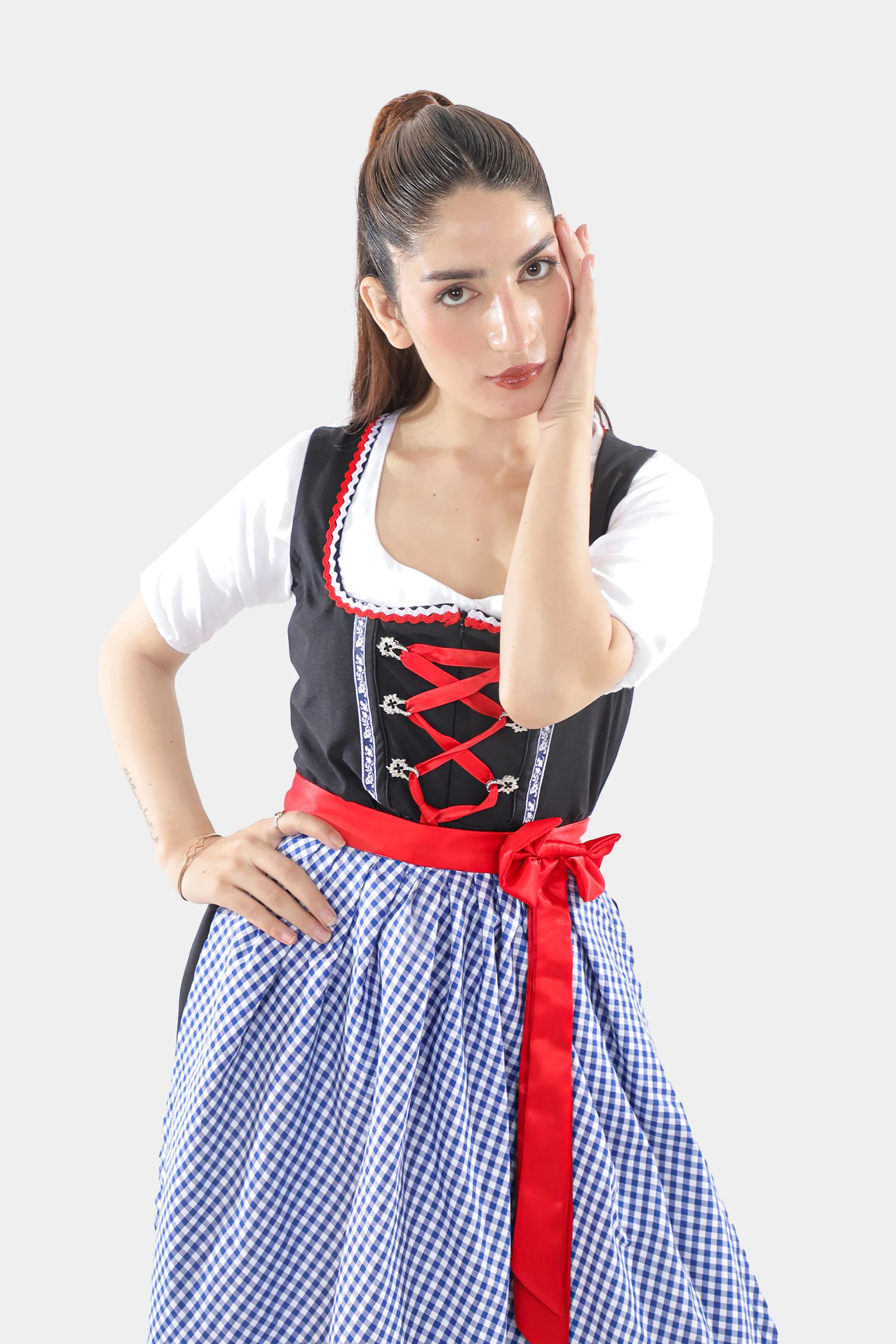 Denim Blue Midi German Dirndl