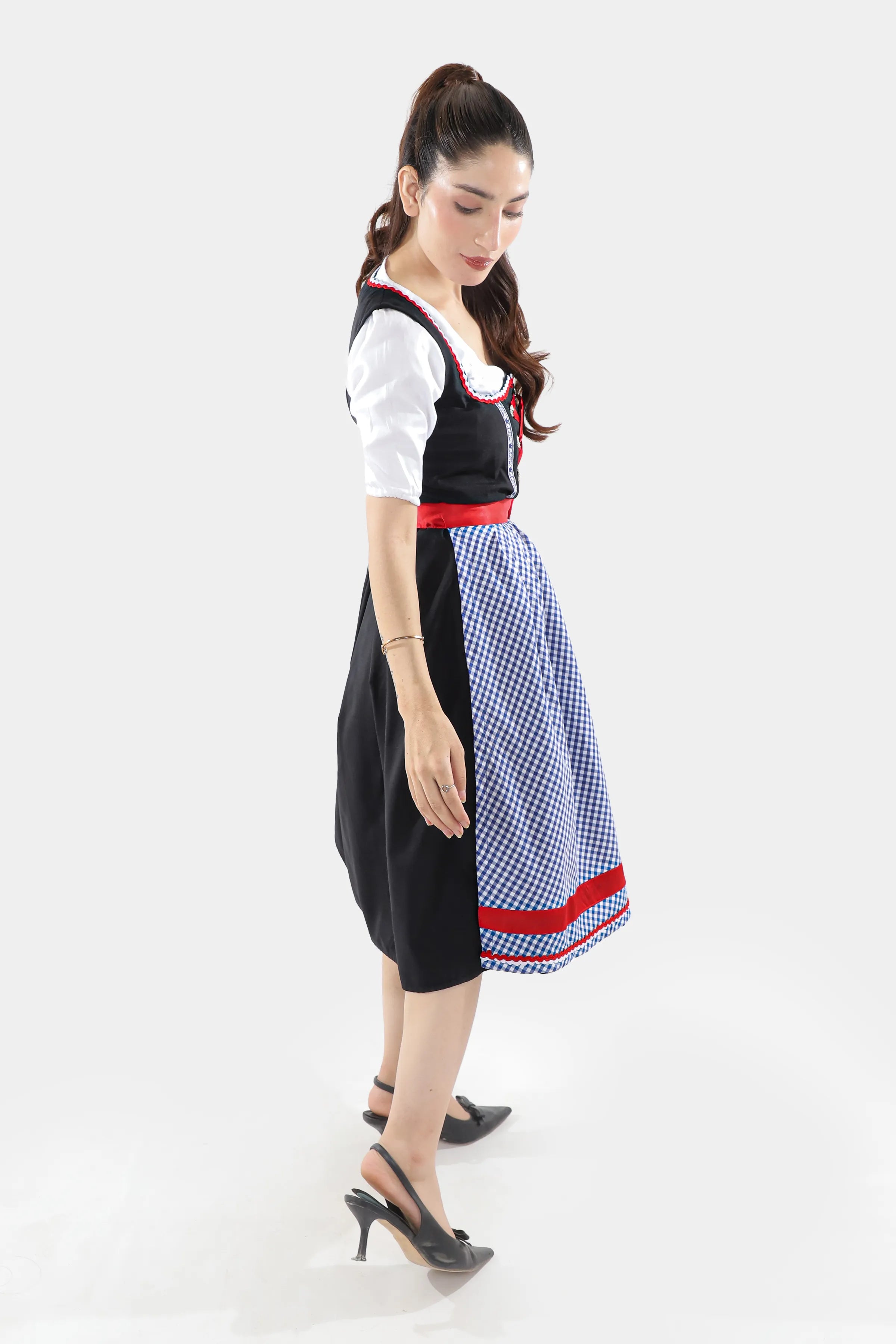 Denim Blue Midi German Dirndl