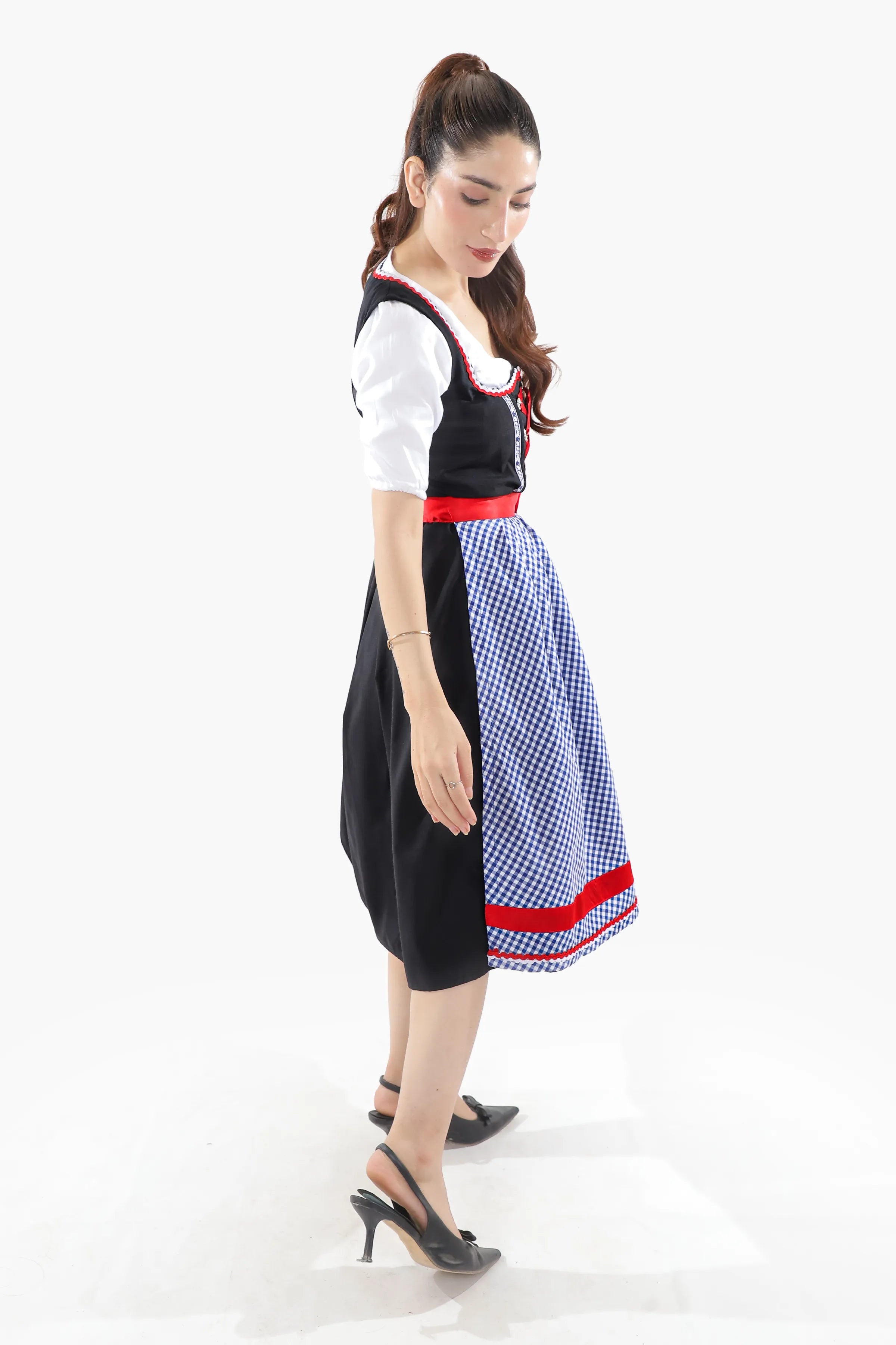 Denim Blue Midi German Dirndl