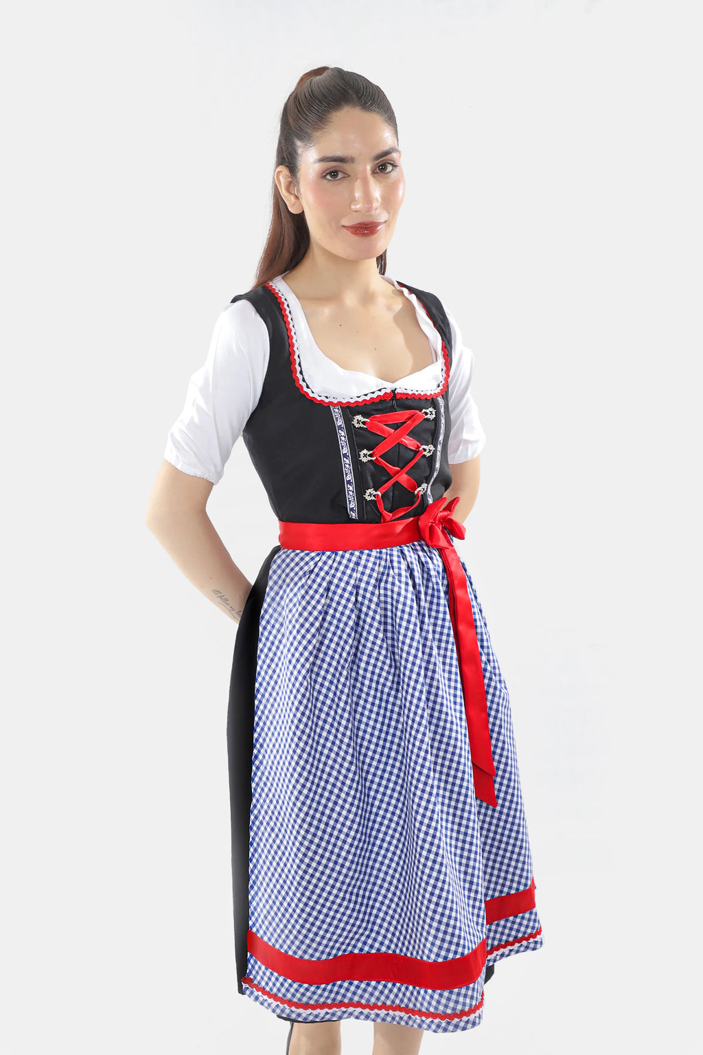 Denim Blue Midi German Dirndl