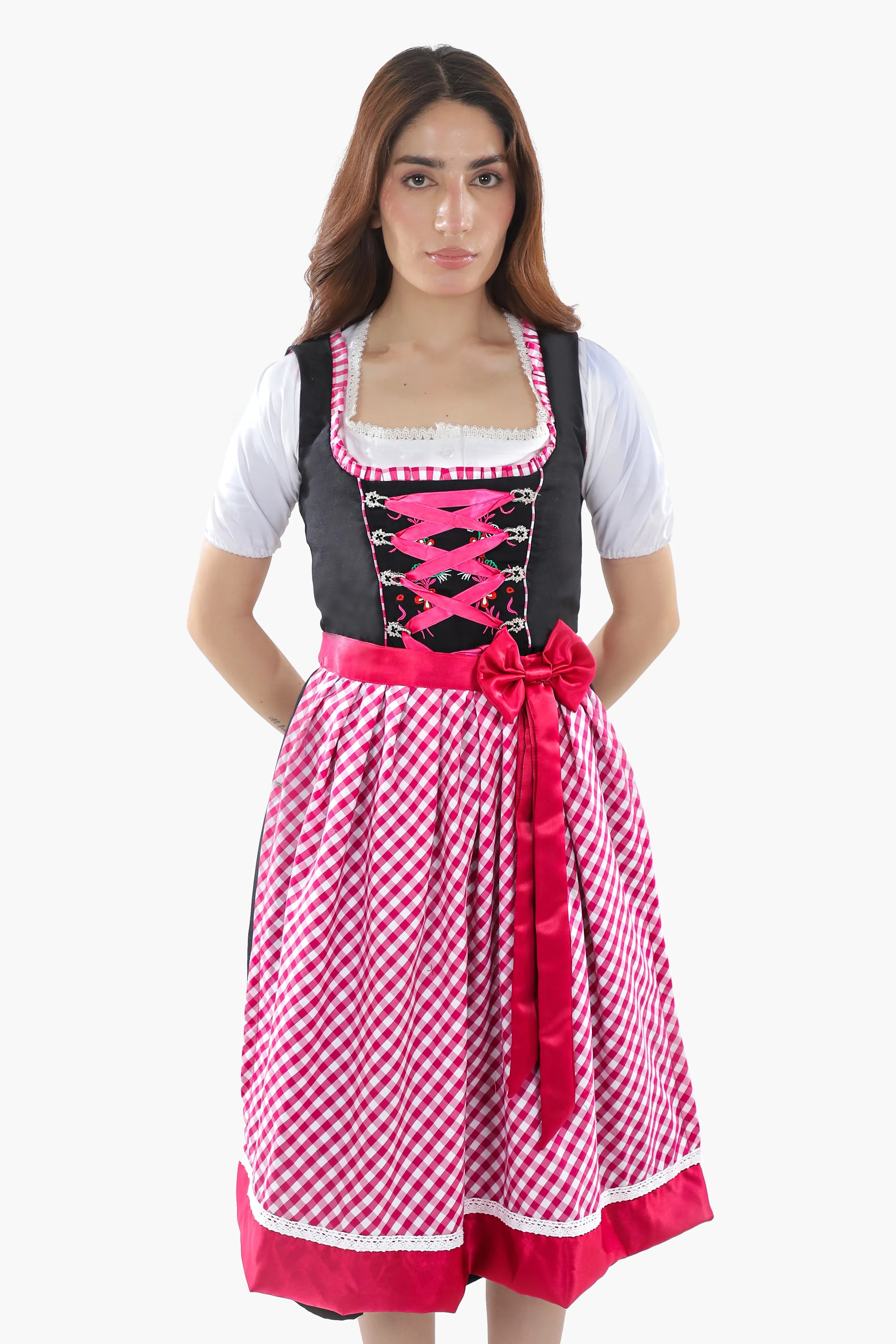German Dirndl Amara Black Pink