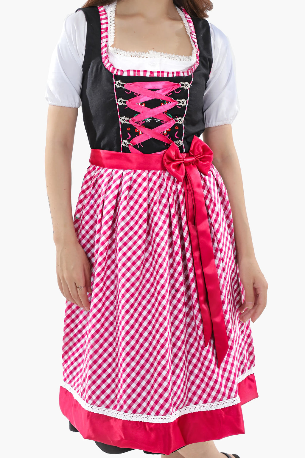German Dirndl Amara Black Pink