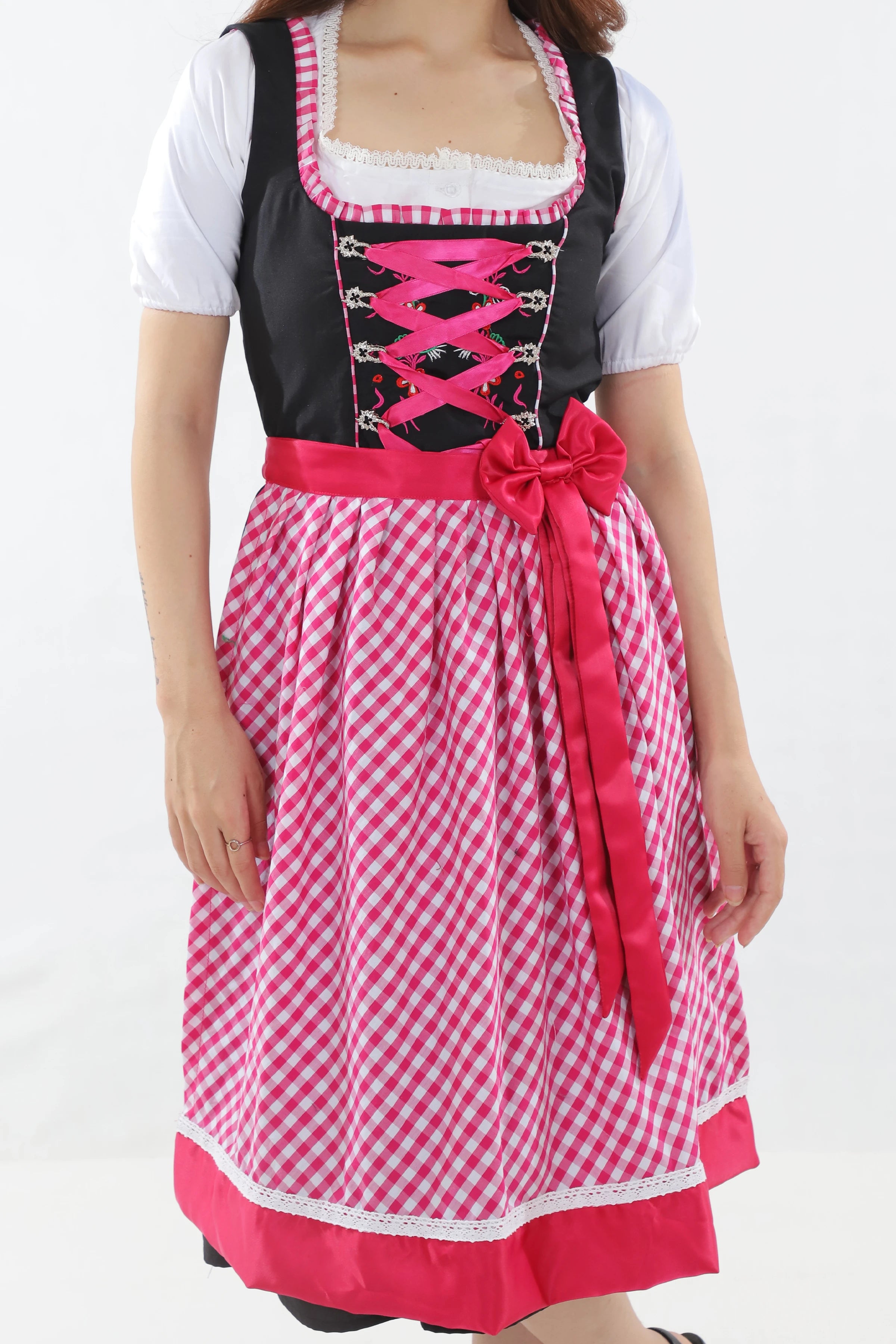 German Dirndl Amara Black Pink