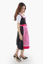 German Dirndl Amara Black Pink