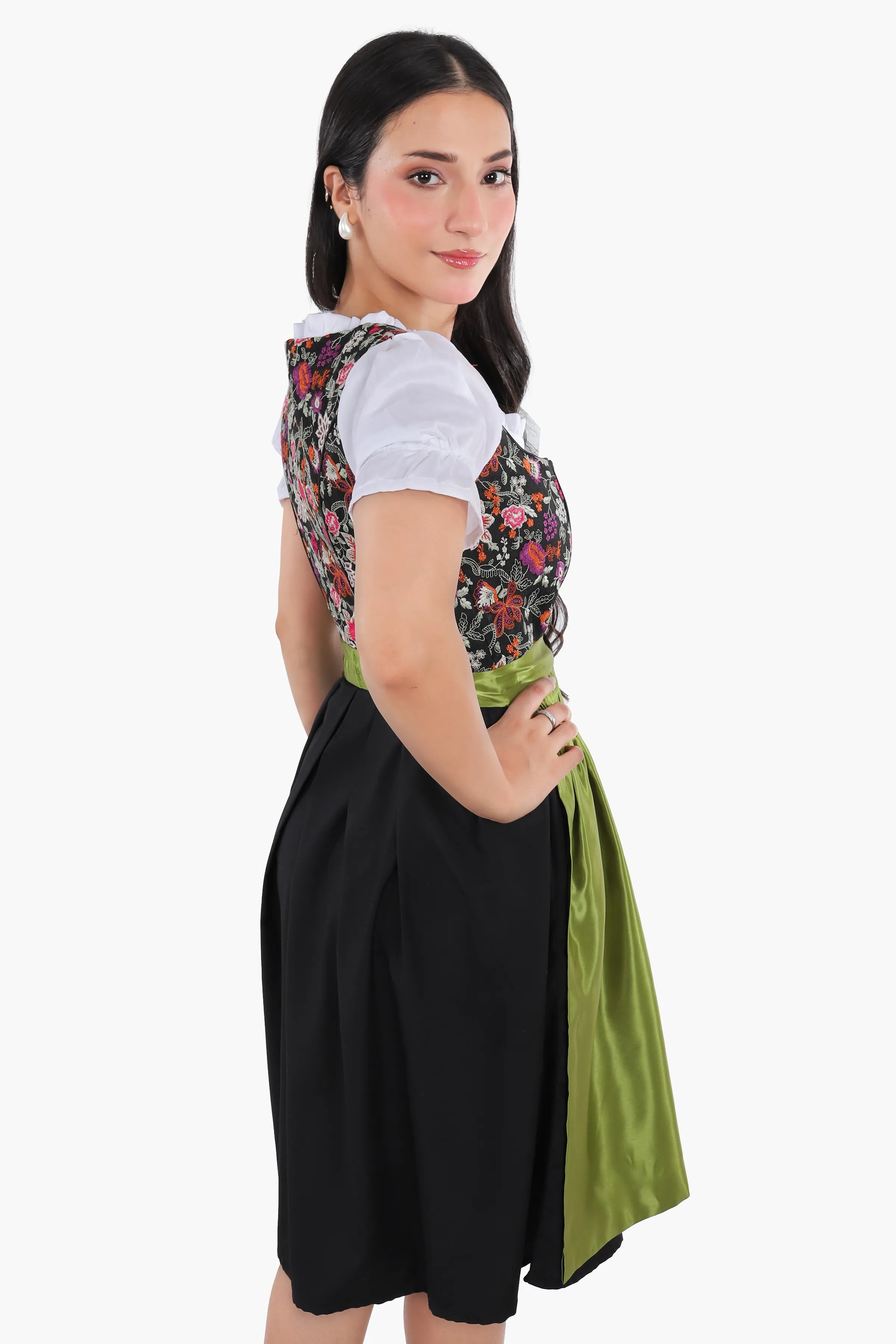 Spring Leonie Floral Green Dirndl Dress