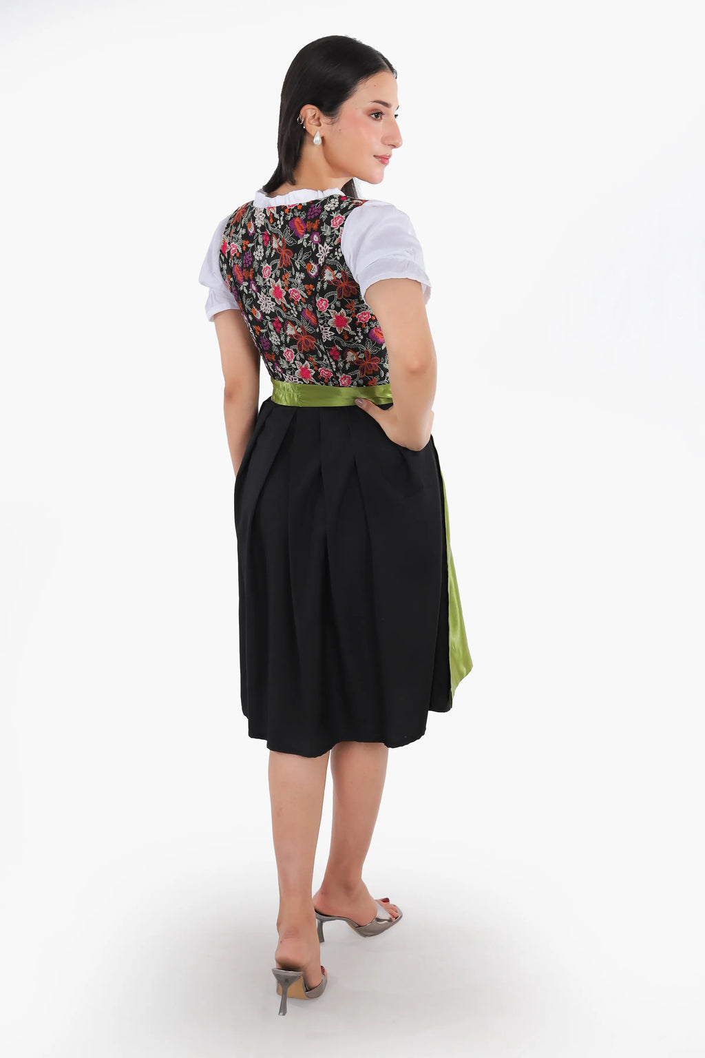 Spring Leonie Floral Green Dirndl Dress