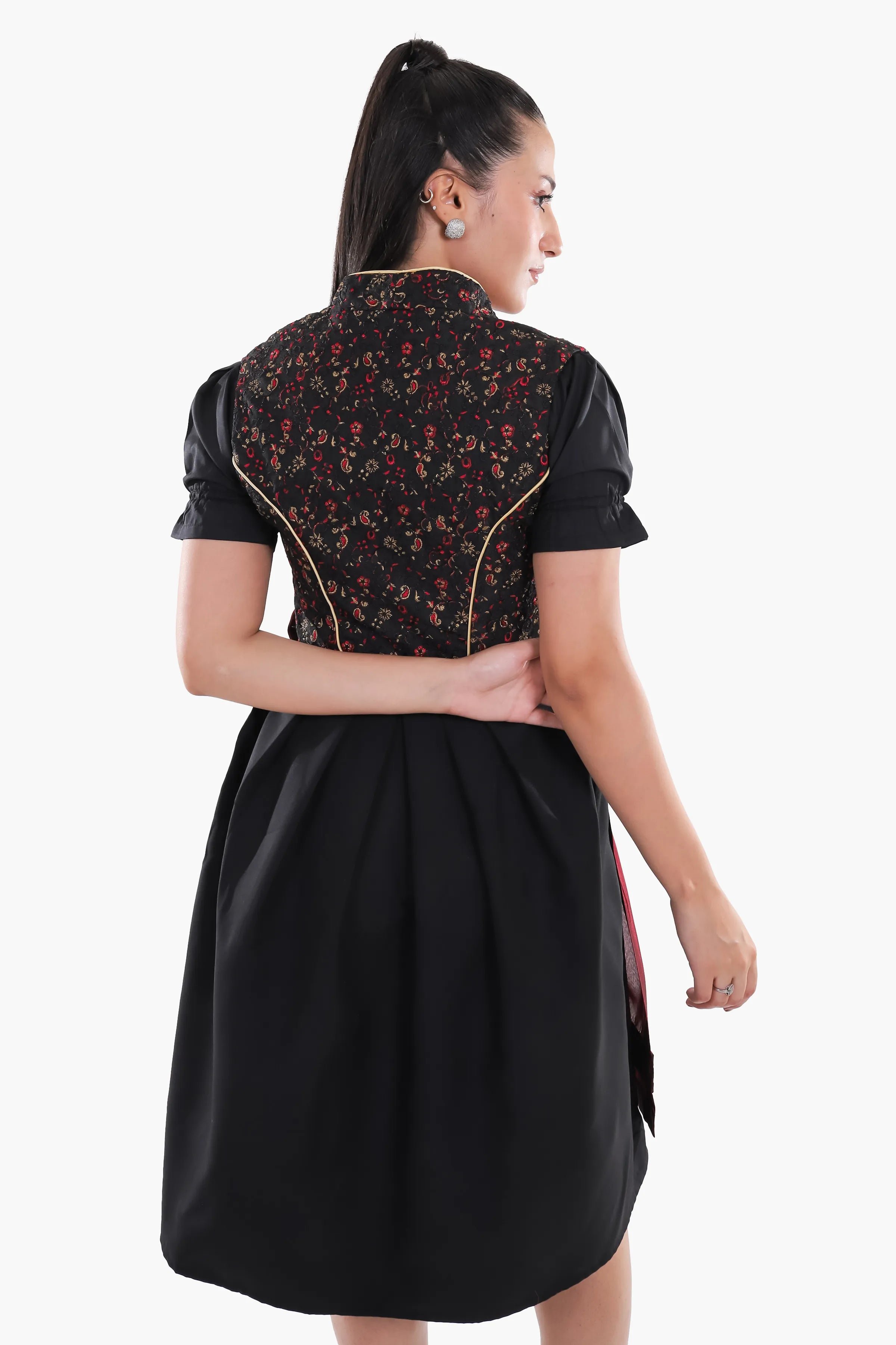 Aloisia Bavarian Maroon Dirndl
