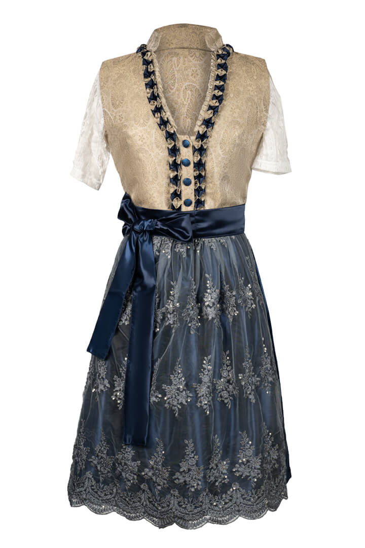Midi Flirty Charm Blue Dirndl Allure