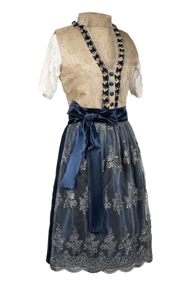 Midi Flirty Charm Blue Dirndl Allure