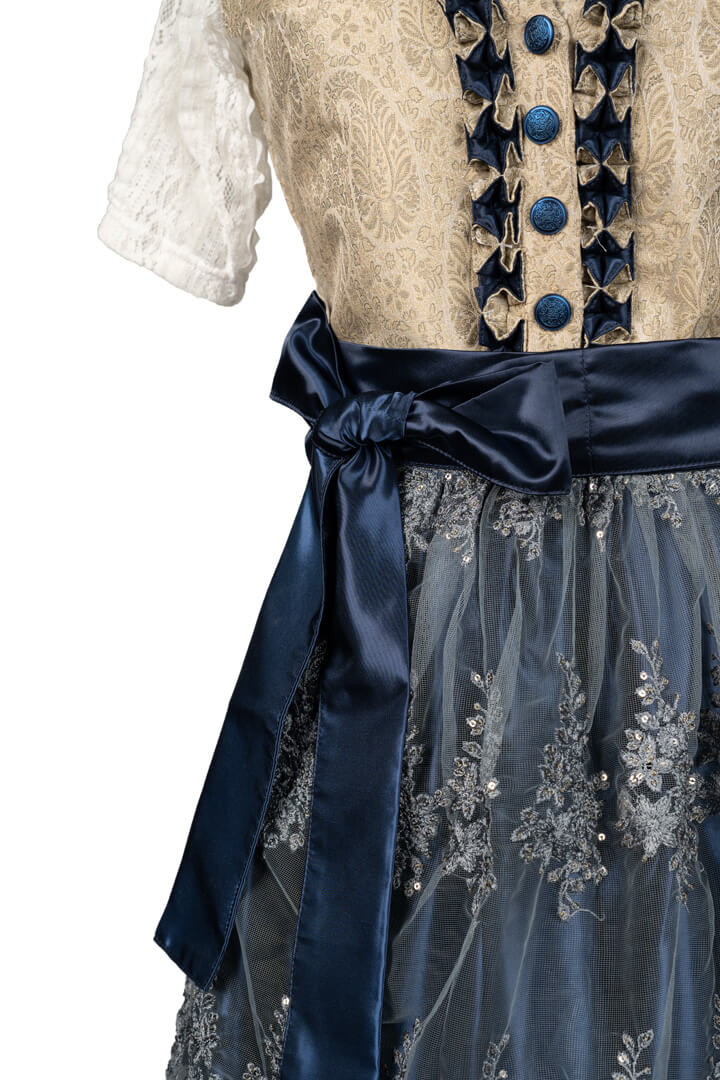 Midi Flirty Charm Blue Dirndl Allure