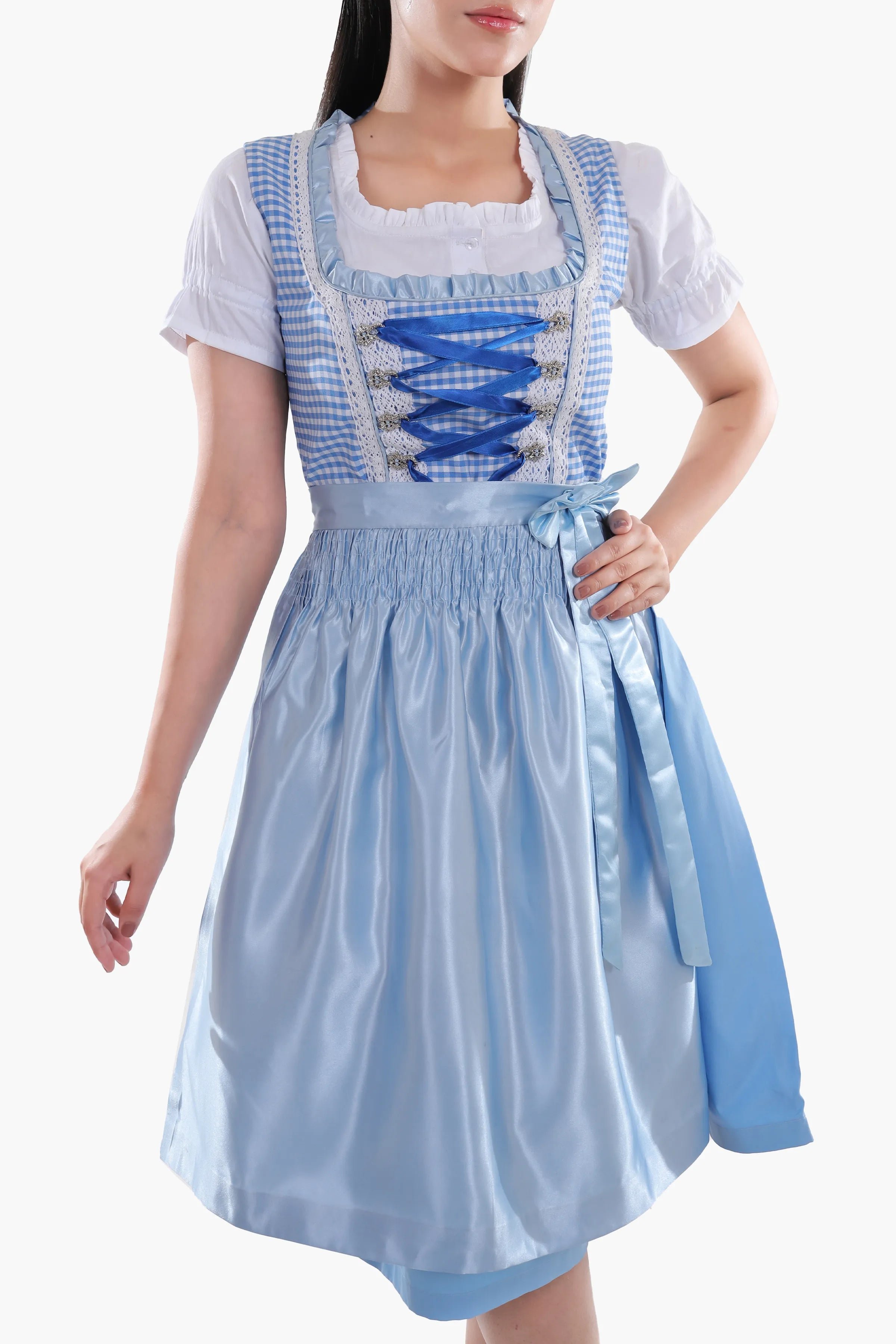 Classic Blue Checkered Dirndl