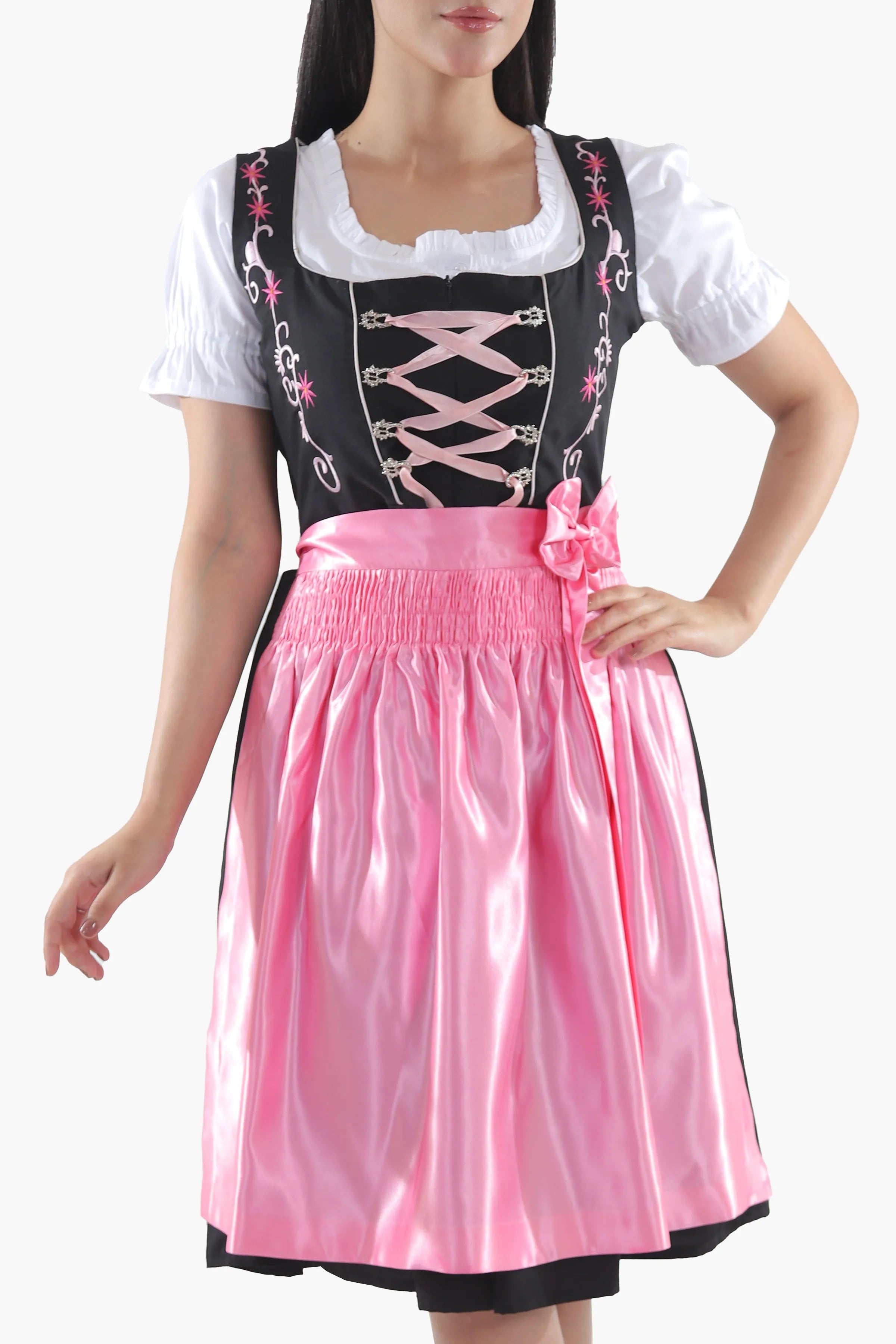 Dark Allure Bavarian Dress Blossom Pink