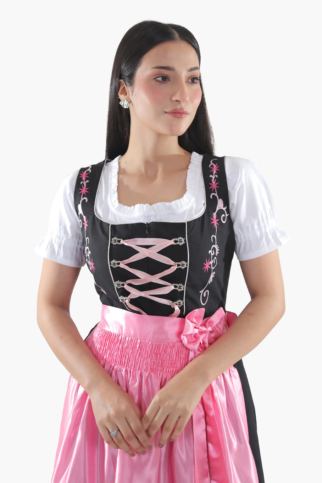Dark Allure Bavarian Dress Blossom Pink