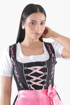Dark Allure Bavarian Dress Blossom Pink